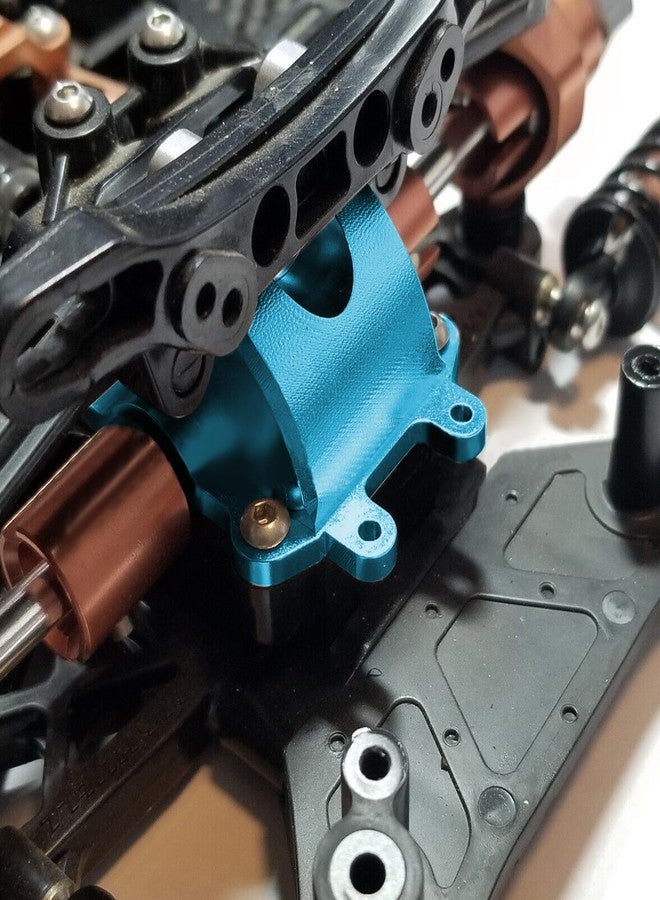 XBERSTAR Differential Cover for Tamiya TT02 TT02D TT02B TT02RR TT02FT 1/10 RC Aluminum Alloy Differential Front and Rear Upper Cover Upgrade Parts (Blue) - Image 4